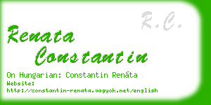 renata constantin business card
