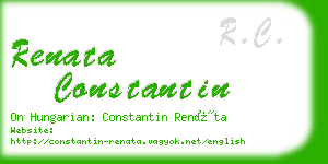 renata constantin business card